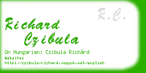 richard czibula business card