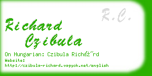 richard czibula business card